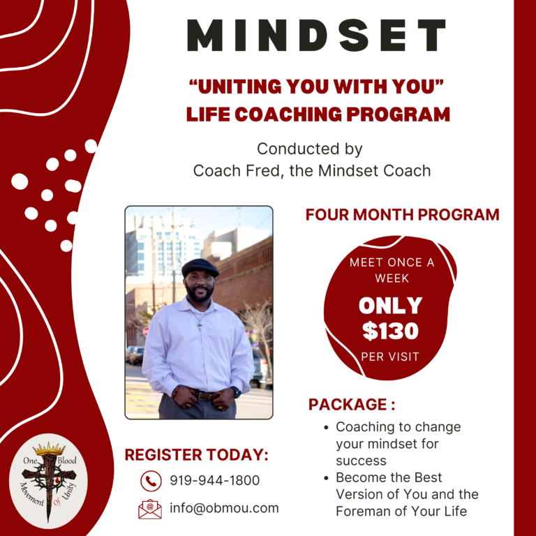 Four month life coaching program for $130 per weekly session with Coach Fred.